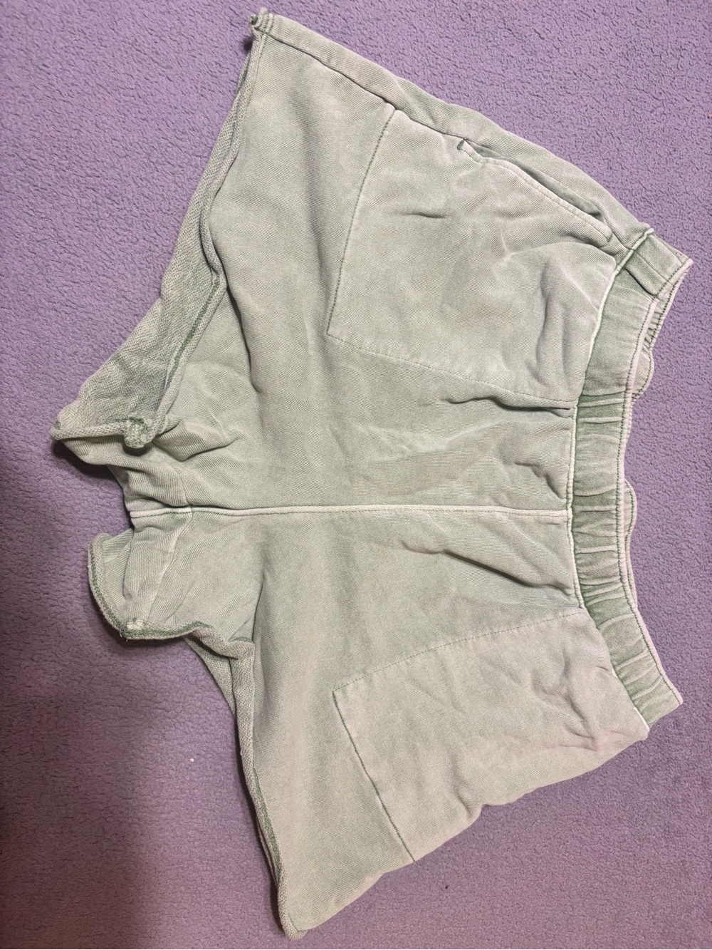 Universal Thread Light Sage Green Elastic Waist Casual Shorts